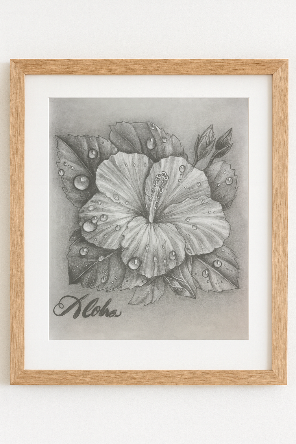 Aloha Blossom 11×14 Original Drawing — Arco