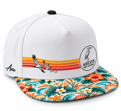 Coastal Flight Snapback Hat | Wildlife Art by Arco