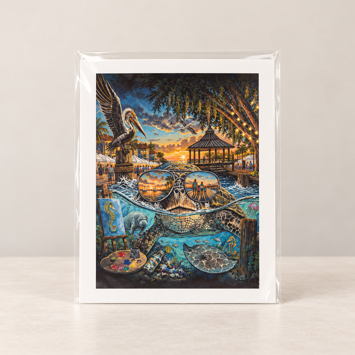 Where Art Meets the Gulf- Limited Edition Print | Wildlife Art by Arco