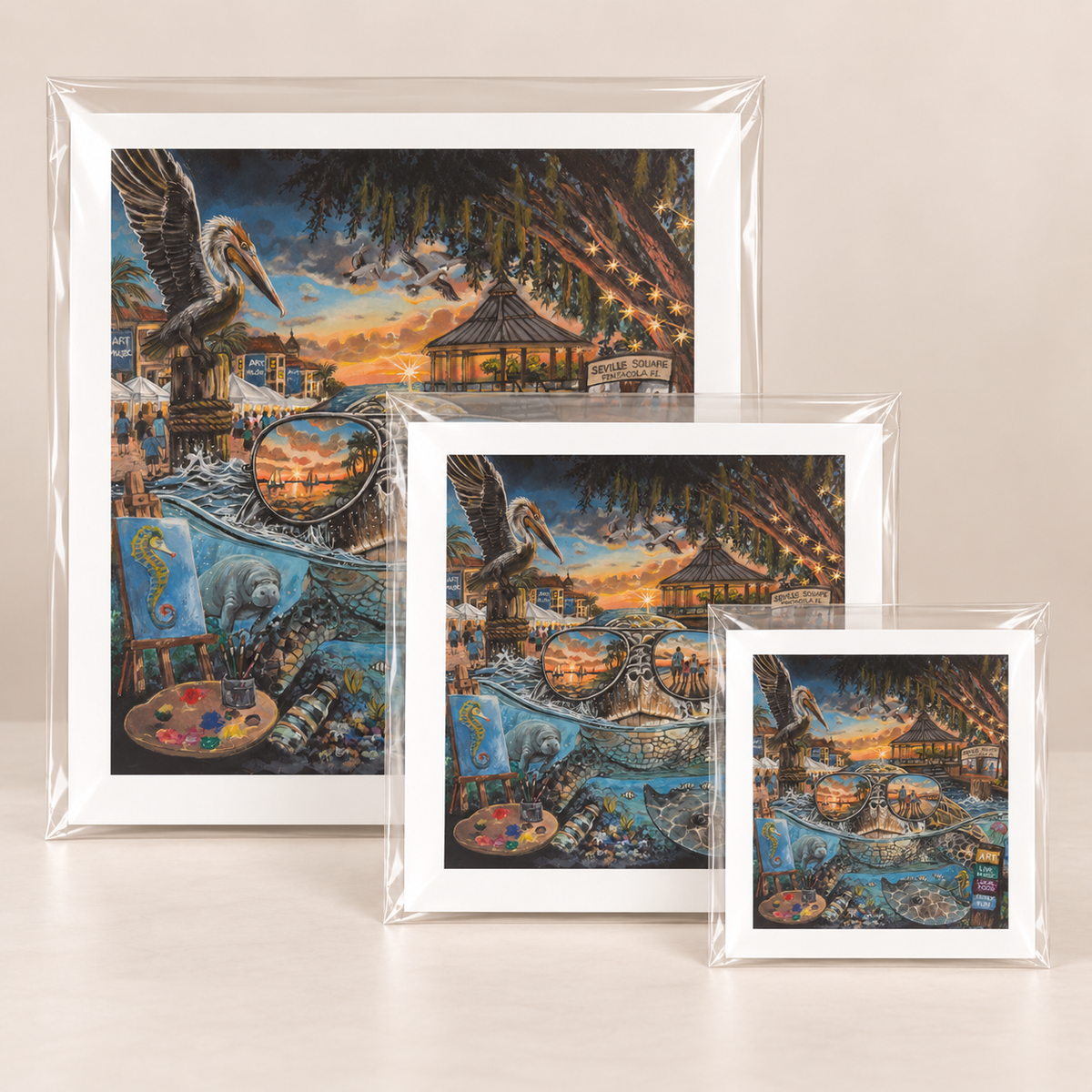 Where Art Meets the Gulf- Limited Edition Print | Wildlife Art by Arco