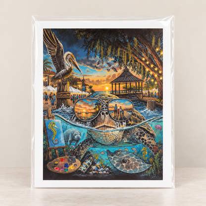 Where Art Meets the Gulf- Limited Edition Print | Wildlife Art by Arco