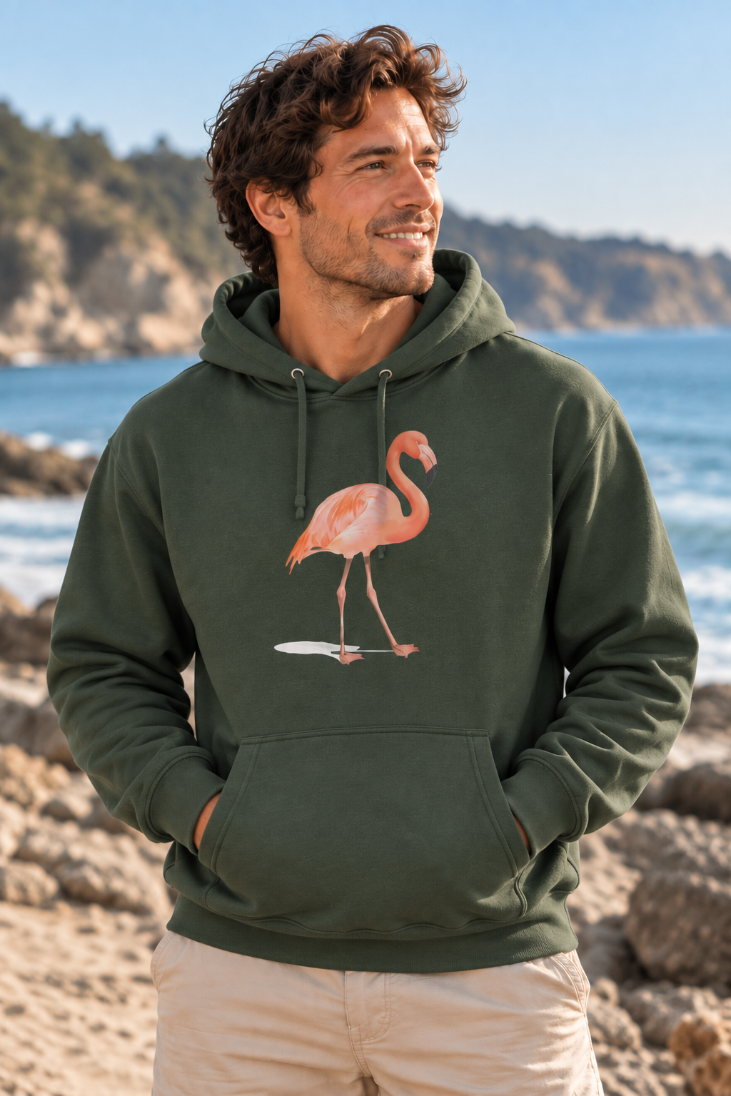Grace in Pink Men's Hoodie -Art by Arco