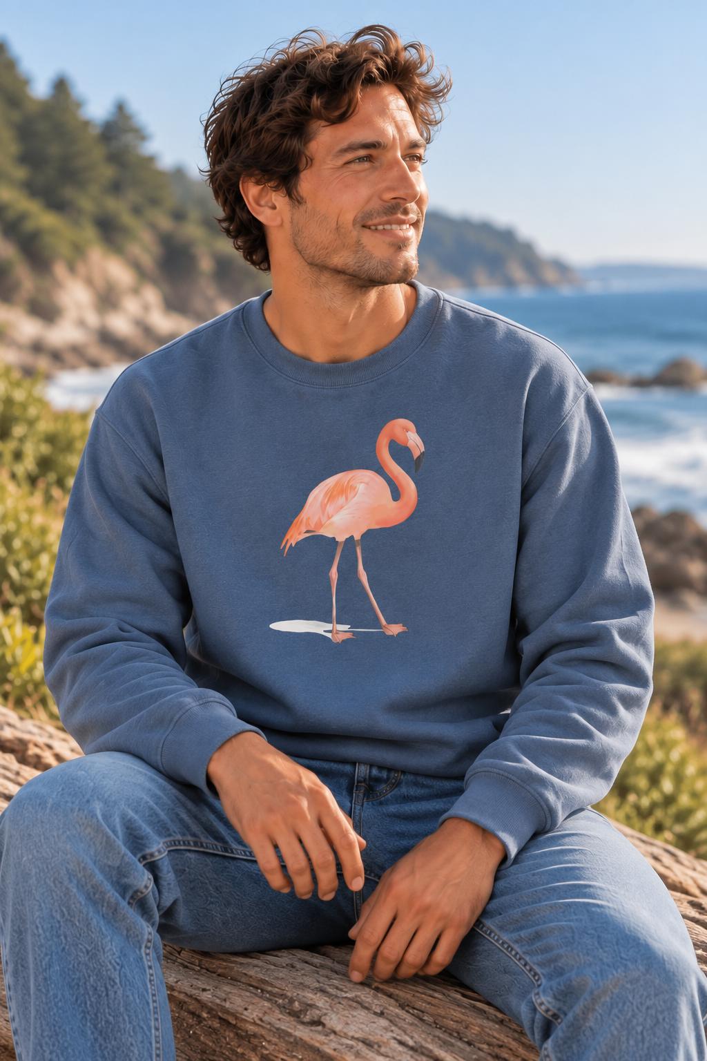 Grace in Pink Men's Premium Sweatshirt– Art by Arco