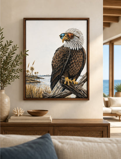 Vision of Freedom 18"x24" Framed Original Painting | Wildlife Art by Arco
