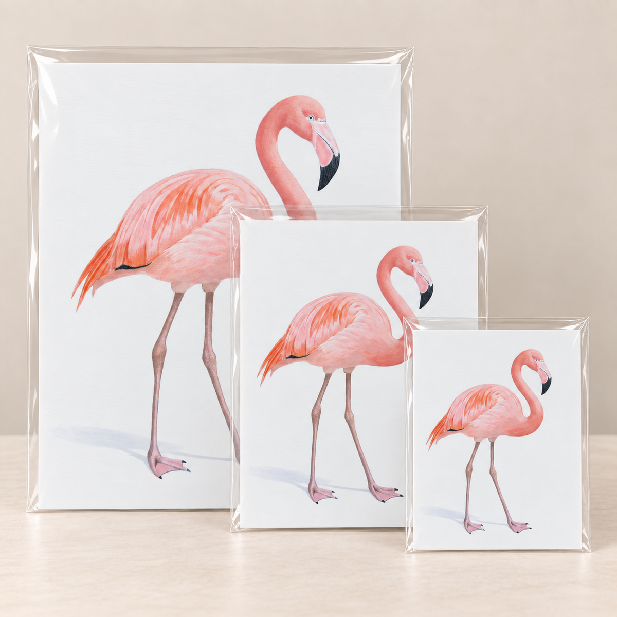 Grace in Pink Flsmingo Limited Edition Print | Wildlife Art by Arco