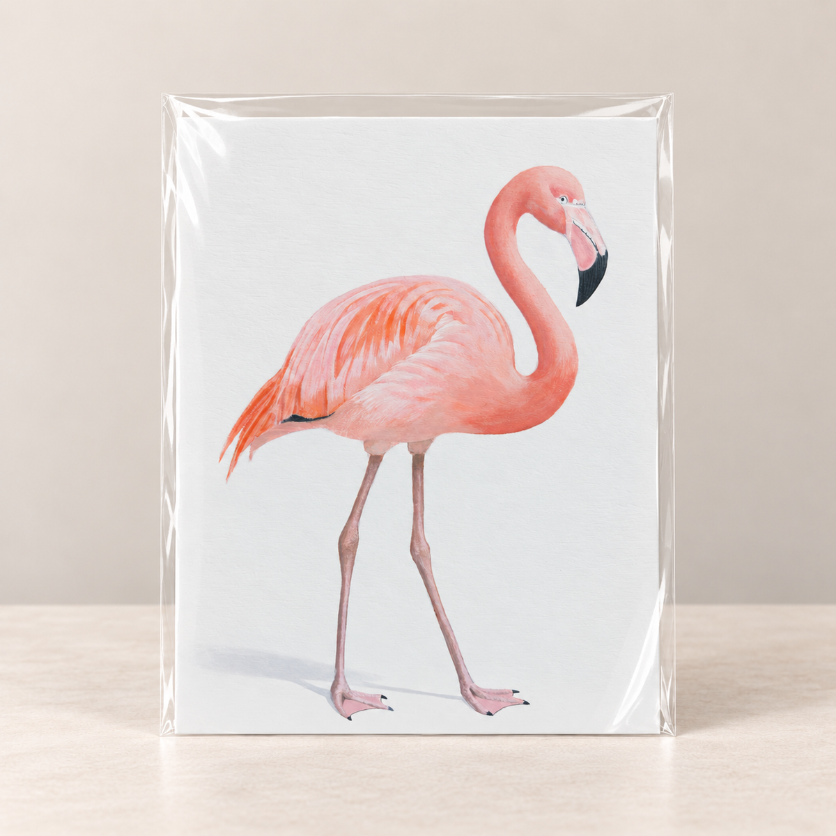 Grace in Pink Flsmingo Limited Edition Print | Wildlife Art by Arco